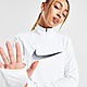 Weiss Nike Running Swoosh 1/4 Zip Dri-FIT Top Damen