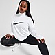 Weiss Nike Plus Size Swoosh 1/4 Zip Top Damen