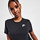 Schwarz Nike Club Sportswear T-Shirt Damen