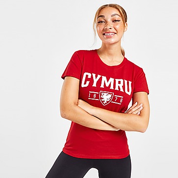 Official Team Wales Cymru T-Shirt Damen