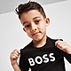 Schwarz BOSS Small Logo T-Shirt Kleinkinder