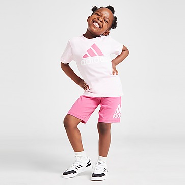 adidas Girls' Badge Of Sport T-Shirt/Shorts Set Kleinkinder