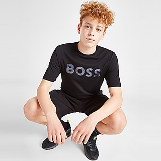 BOSS Mirror Print Logo T-Shirt Kinder