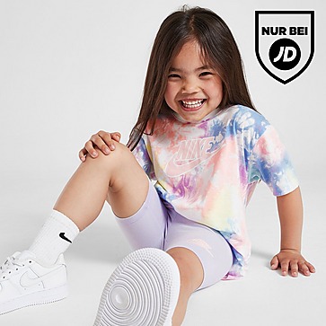 Nike Girls' Tie Dye T-Shirt/Cycle Shorts Set Kleinkinder