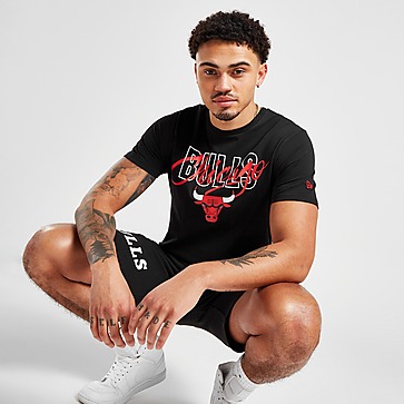 New Era NBA Chicago Bulls Script T-Shirt Herren