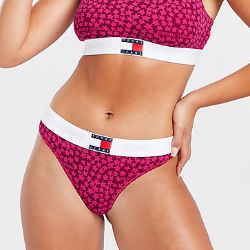 Tommy Jeans Heritage Logo Print Thong