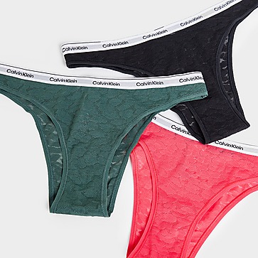 Calvin Klein Underwear 3-Pack Modern Logo Lace Briefs