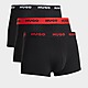 Schwarz/Rot HUGO 3 Pack Boxershorts