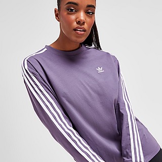 adidas Originals 3-Stripes Long Sleeve Boyfriend T-Shirt