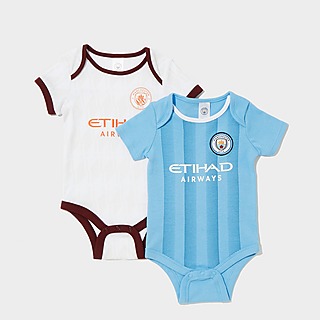 Official Team 2 Pack Manchester City FC 2023/24 Babygrow Infant