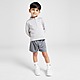 Grau Nike Pacer Oberteil mit Viertelreißverschluss/Shorts Set Babys