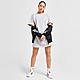 Grau/Weiss adidas Essentials 3-Streifen Single Jersey Boyfriend T-Shirt-Kleid