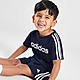 Blau adidas Linear T-Shirt/Shorts Set Babys