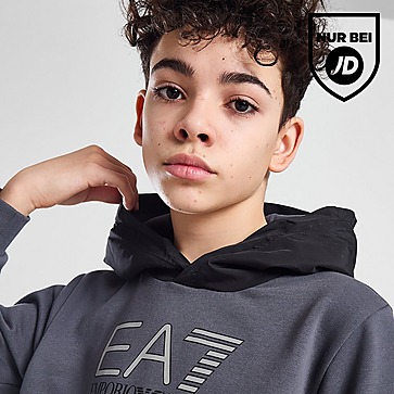 Emporio Armani EA7 Woven Overlay Hoodie