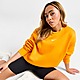 Orange Nike Phoenix Fleece Oversized Crew Sweatshirt Damen