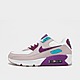 Weiss/Lila Nike Air Max 90 Leather Kinder