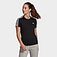 Schwarz/Weiss adidas LOUNGEWEAR Essentials Slim 3-Streifen T-Shirt