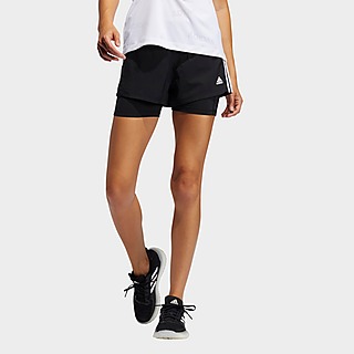 adidas Pacer 3-Streifen Woven Two-in-One Shorts