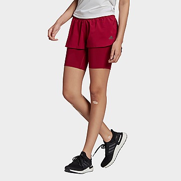 adidas Run Icons Two-in-One Running Shorts