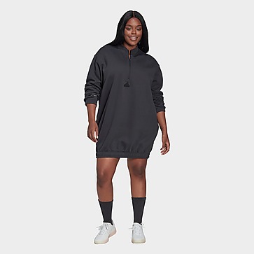 adidas Half-Zip Sweatkleid – Große Größen