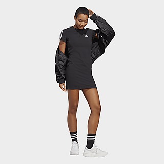 adidas Essentials 3-Streifen T-Shirt-Kleid