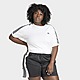 Weiss adidas Originals 3-Streifen Baby T-Shirt – Große Größen