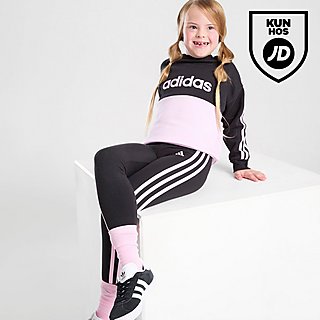 adidas Girls' Linear Colour Block Crew Tracksuit Children