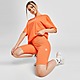Orange adidas Originals Ribbed Cycle Shorts