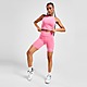 Pink New Balance Logo Cycle Shorts Dame