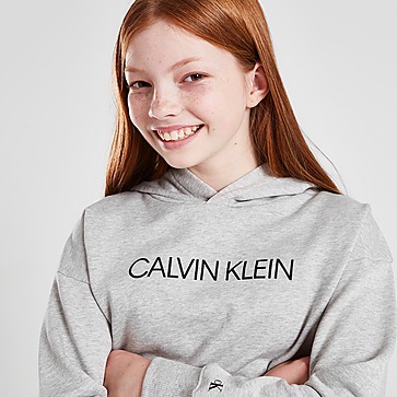 Calvin Klein Girls' Boxy Logo Cropped Hoodie Junior