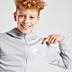 Grå Nike Tape Poly Full Zip Hættetrøje Junior