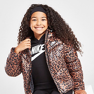 Nike Girls' Leopard Print Puffer Jacket Children