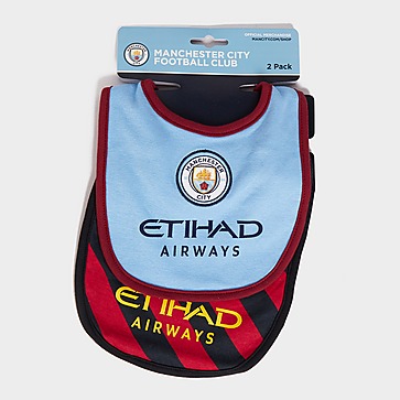 Official Team Manchester City 22/23 Home/Away 2 Pack Bibs Infant
