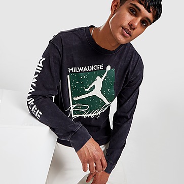 Jordan NBA Milwaukee Bucks Max90 Long Sleeve T-Shirt