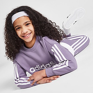 adidas Girls' Linear Sweatshirt/Leggings Set Children