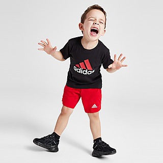 adidas Badge Of Sport 3-Stripes T-Shirt/Shorts Sæt Småbørn