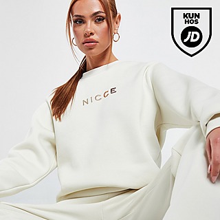 Nicce Embroidered Ombre Logo Crew Sweatshirt