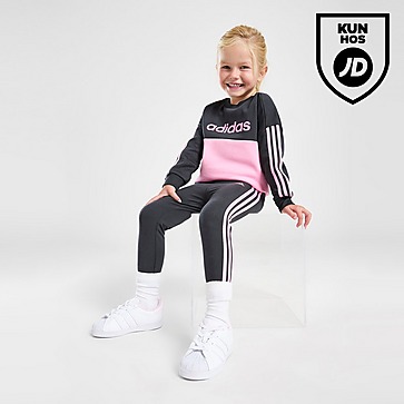 adidas Girls' Linear Crew/Leggings Sæt Småbørn