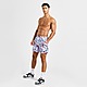 Hvid/Blå Nike Happy Daze Allover Print Swim Shorts