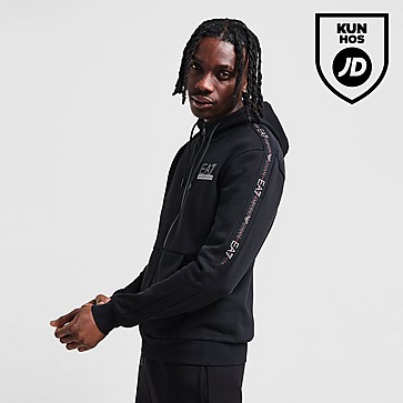 Ea7 Emporio Armani Tape Large Logo Full Zip Hoodie