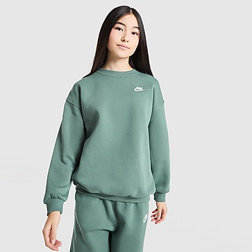 Nike Girls' Club Oversized Crew Sweatshirt Junior