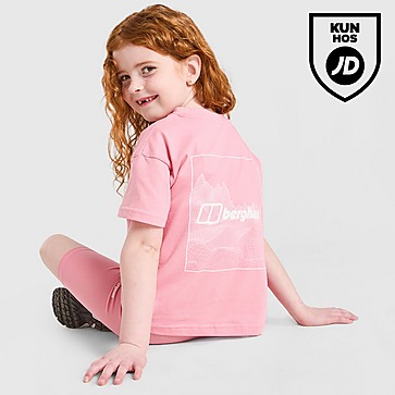 Berghaus Girls' Full Box Logo T-Shirt/Shorts Set Children