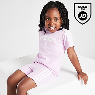 adidas Conjunto de Camiseta/Pantalón Corto Girls' Linear para bebé