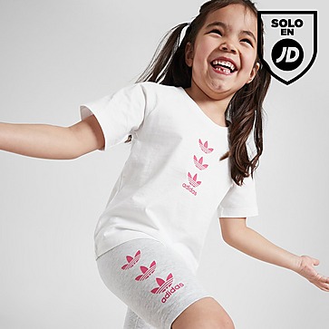 adidas Originals Conjunto de camiseta y pantalón corto Trefoil para Girls' Infantil