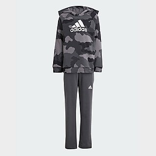 adidas Conjunto sudadera con capucha y pantalón Essentials Allover Print (Niños)