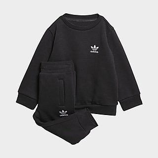 adidas Conjunto sudadera cuello redondo y pantalón (Bebé)