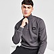 Gris Fred Perry sudadera 1/4 Zip Badge