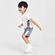 Blanco Nike Conjunto de camiseta y pantalón corto Hybrid para bebé