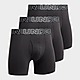 Negro Under Armour Pack 3 Boxers