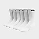 Blanco/Negro Nike pack de 6 calcetines Cushion Crew